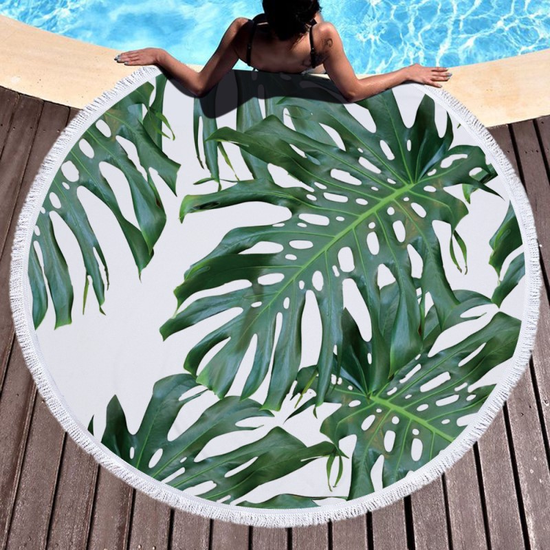Bedrucktes Strandtuch mit Fransen kann individuell gestaltet werden